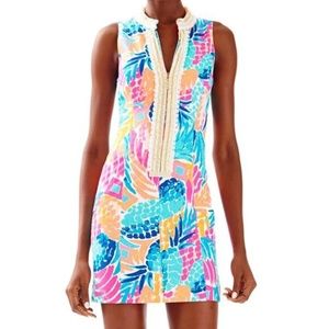 Lilly Pulitzer Alexa Shift Dress Multi Goombay Smashed